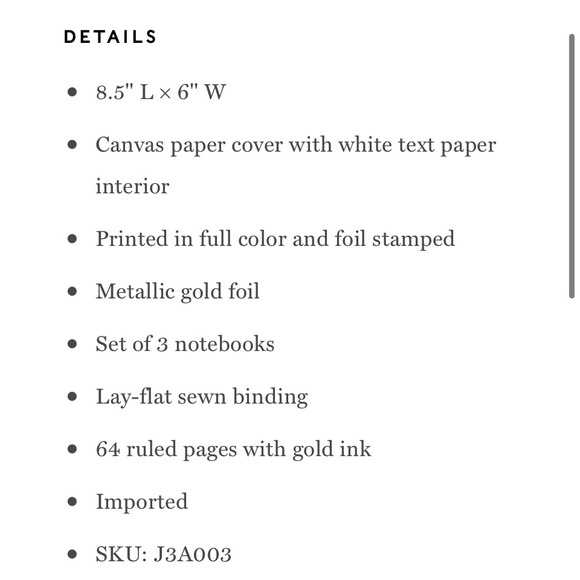 SOLD ❤️ Rifle Paper Co. Garden Party stitched notebook set - Picture 8 of 8